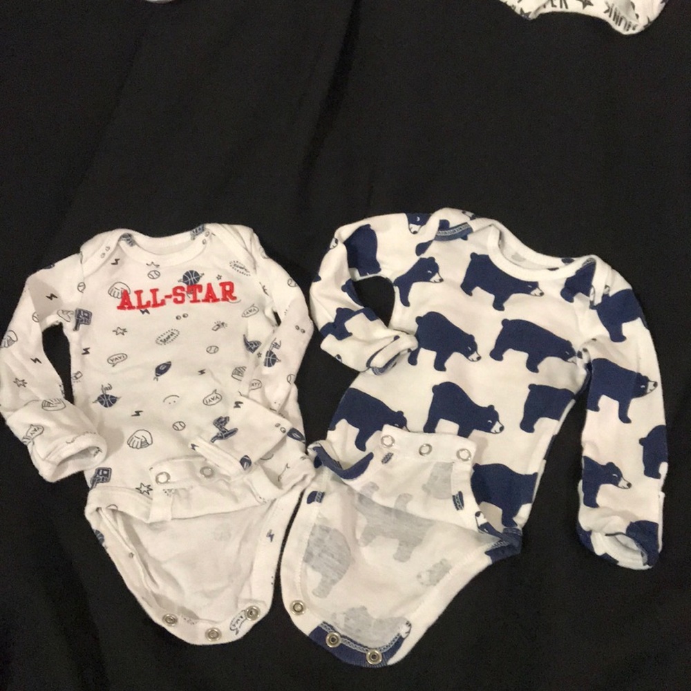 New Born Baby long sleeve Bodysuits  Set 2